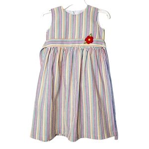 American Classic Clothes Seersucker Smocked Bishop Dress Toddler & Girls NWT 5